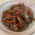 papikun's cooksnap of when they made 大量消費　にんじんとコンニャクのきんぴら.