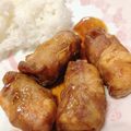くるこな's cooksnap of when they made 厚揚げの豚ばら肉巻き★コク旨ソース焼き.
