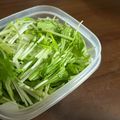 ※ぴーまん's cooksnap of when they made とんでもなく使いやすい水菜の保存法.