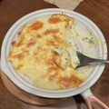 cacotan's cooksnap of when they made とろろのチーズ焼き⑤筍とグリーンピース.