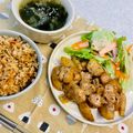 Ri→chan's cooksnap of when they made 食べ過ぎ注意☆鶏肉のねぎマヨポン炒め.