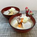 horseland's cooksnap of when they made 松山揚げと鶏肉(豚肉)里芋と大根の味噌汁.