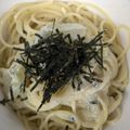 ひぃちゃんひー's cooksnap of when they made お茶漬けの素で和風クリームパスタ❀.