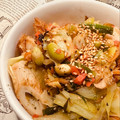 babibabi7's cooksnap of when they made ちくわとキャベツ炒め.
