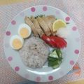 2児ママみきてぃ's cooksnap of when they made レンジで簡単♪蒸し鶏のおろしポン酢がけ.