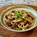 コムギ大好き's cooksnap of when they made ♪牛肉とレンコンの甘辛炒め焼き♪.