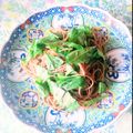口福さん♪'s cooksnap of when they made サラダほうれん草と桜えびの和風春パスタ.