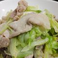 patepateco's cooksnap of when they made 材料2つ☆豚こまキャベツの簡単旨塩炒め。.