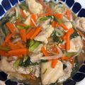 ポムポムポヨコ's cooksnap of when they made 鶏もも肉と小松菜人参もやしのあんかけ.