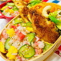 U☆kaoru's cooksnap of when they made 鮭とカニかまのちらし寿司☆.