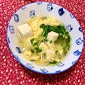 ふたごゆき's cooksnap of when they made すぐできる！豆腐と豆苗の白だしスープ。.