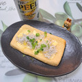 みかかめ's cooksnap of when they made 【おうち居酒屋】しらすとねぎの油揚げピザ.
