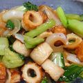 monjimari's cooksnap of when they made 小松菜とちくわのニンニク炒め.