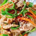 あっちゃんキッチン♪'s cooksnap of when they made 豚こまとピーマンの中華春雨炒め.