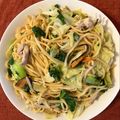 caruga's cooksnap of when they made ショウガの塩焼きそば.