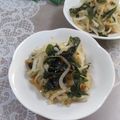 クックHG9V8Y☆'s cooksnap of when they made モヤシとワカメのポン酢合え.