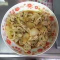 彩音ｍａｍａ's cooksnap of when they made 豚バラ肉とたまねぎのぽん炒め.
