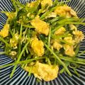 クックXOMLQ7☆'s cooksnap of when they made 豆苗（とうみょう）と卵のふわとろ炒め.