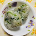 チェックのミニくま's cooksnap of when they made 大根葉&とろろ昆布&しらす&おかか.