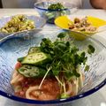 四谷わかば's cooksnap of when they made 時短♪冷やし中華風＊潰し梅トマトうどん.