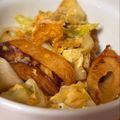 mantacarp's cooksnap of when they made 母の味❀キャベツとさつま揚げの炒めもの.