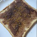 みなと509's cooksnap of when they made ♪あんこと●●でゴマ団子風トースト♪.