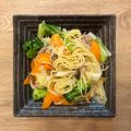 neko＊and…'s cooksnap of when they made キャベツとキノコと豚肉のペペロンチーノ.