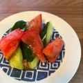 studio a'25's cooksnap of when they made トマトときゅうりのごろごろマリネ.
