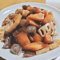 motomi♪'s cooksnap of when they made レンコン♪人参♪コンニャク♪の甘辛煮物♡.
