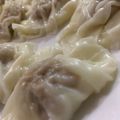 MULA's cooksnap of when they made ワンタンスープ用の豚挽肉ヒラヒラワンタン.