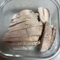 千春's cooksnap of when they made レンジ４分★柔らか鶏むね肉のサラダチキン.