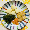 チェックのミニくま's cooksnap of when they made 長芋とうす揚げ・わかめの煮物♪.