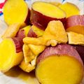 U☆kaoru's cooksnap of when they made ✽さつまいもと油揚げの煮物✽.