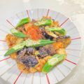 〜みみ〜's cooksnap of when they made 鶏むね肉となすとオクラのピリ辛炒め.