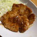 バンビーノ☆'s cooksnap of when they made 豚ロースの★にんにく味噌ダレ焼き.