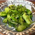 かずぴょ's cooksnap of when they made 大量消費！大葉ときゅうりの塩昆布和え.