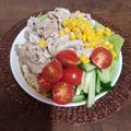 ふか谷's cooksnap of when they made 豚しゃぶ冷やしサラダそうめん.