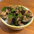 ブルちゃん☆'s cooksnap of when they made 10分で丼！なすと豚ミンチの味噌焼き丼！.