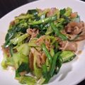 abekaori's cooksnap of when they made キャベツとニラのオイスター炒め.