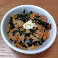 みぃくんのママ's cooksnap of when they made 豚コマとほうれん草の卵炒めからのポパイ丼.