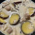 クック2H9MD0☆'s cooksnap of when they made 鶏もも肉とさつまいものクリーム煮.