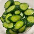 クック6A01DE☆'s cooksnap of when they made 簡単！きゅうりの漬け物☆山葵漬け.