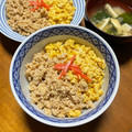 そろそろねんね's cooksnap of when they made 忙しい日の簡単三色丼.
