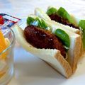 かっちゃん杉's cooksnap of when they made 朝食に！コロッケサンド.