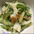 わ　わ's cooksnap of when they made きゅうりと竹輪のナムル.