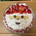 パフェアイス's cooksnap of when they made サンタのクリスマスケーキ デコレーション.