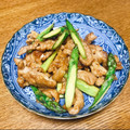 vabochan's cooksnap of when they made 旨っ♡アスパラと豚の甘辛ガーリック炒め.