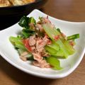 ☆GSSQHY☆'s cooksnap of when they made 小松菜とｼｰﾁｷﾝと干しえび和え.