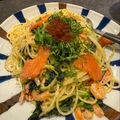 yaya♡'s cooksnap of when they made スモークサーモンほうれん草クリームパスタ.