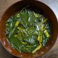misae's cooksnap of when they made シンプルな和風モロヘイヤスープ.
